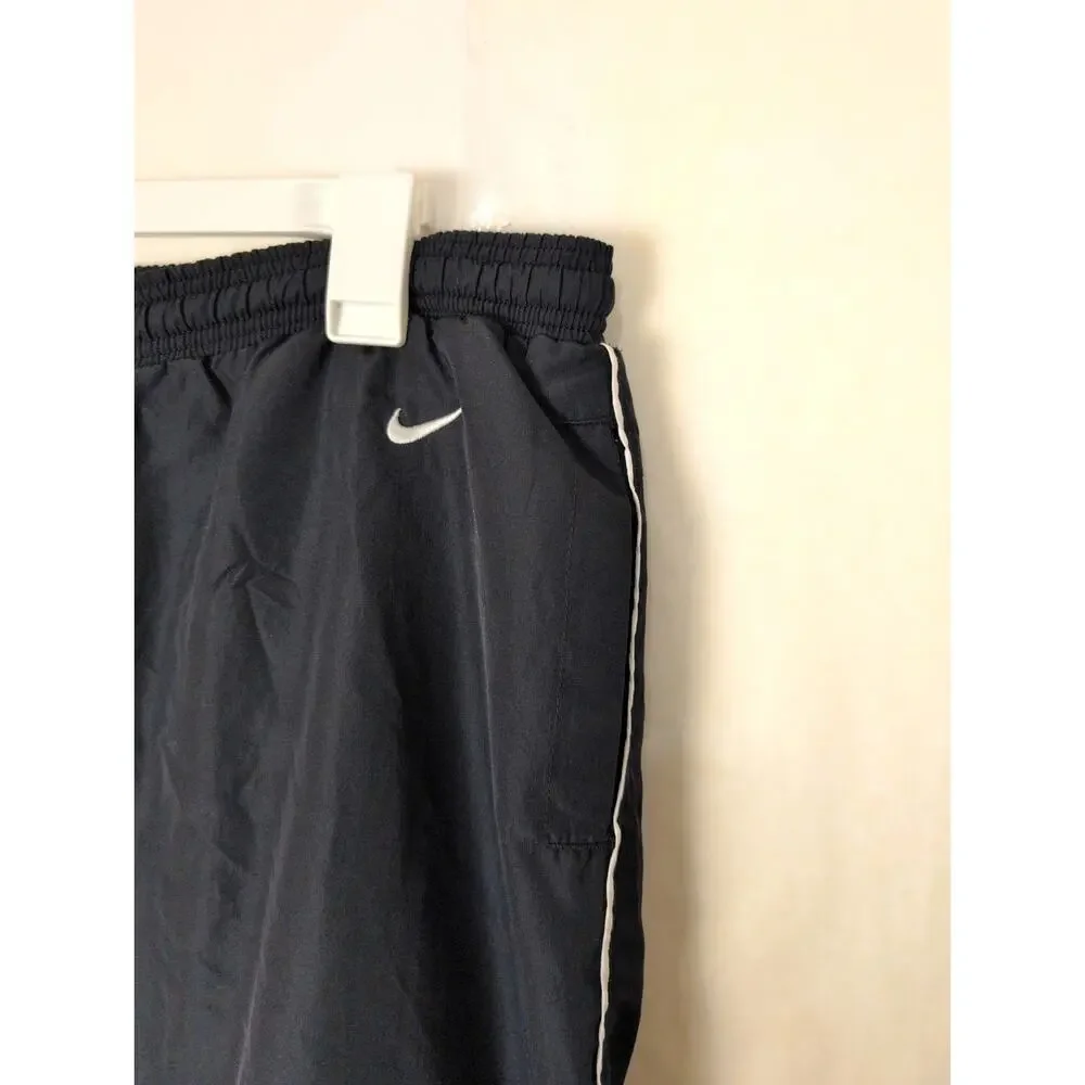 Vintage Nike Athletic Dept black nylon long shorts XL Active Retro Streetwear